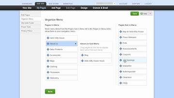 Creating Sub-Menu Navigation