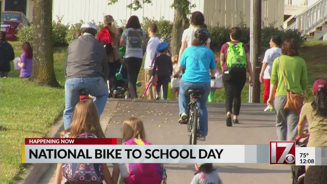 Raleigh students celebrate National Bike to School Day