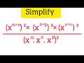 Exponential simplification 🔥 #mathematics @DailyMathWithHaseen