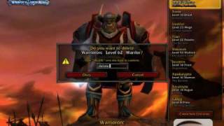 I deleted all my wow characters
