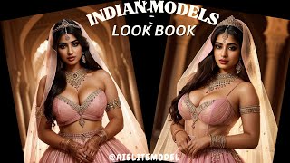 [4K] Ai Art Look Book Models | Ai Plus Size Indian Models #Video #Saree #Viral #Pink #Ai #Aiart
