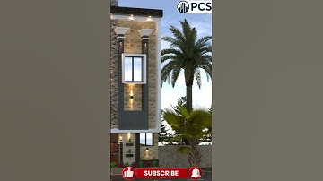 Beautiful Small House Elevation in Revit & Enscape! #shorts  #autocad #huongdansketchup #housedesign
