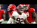 Quinnen Williams DT#92 Alabama Crimson Tide vs Georgia Bulldogs 2018