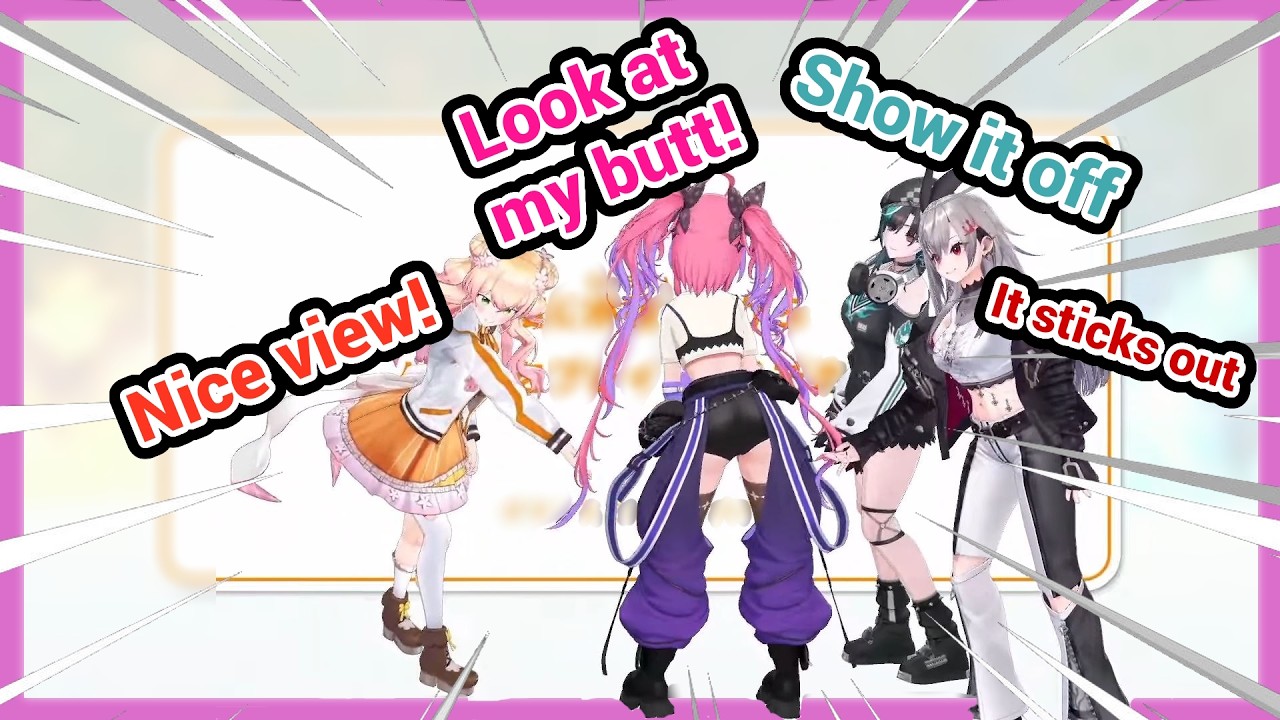 Vivi Shows Off Her Beautiful Butt in Front of Nene, Riona, and Chihaya in 3D!!! FAN SERVICE IS HERE!