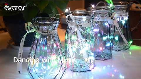 AvatarControls 32.8ft/10M Dreamcolor LED Music String Lights for DIY