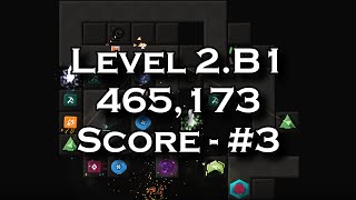 [Infinitode 2] Level 2.b1, 465 173 score (top 3, normal mode)