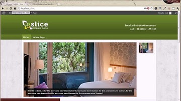 Slice Premium Wordpress Theme -- Setting Home Page from Themes Options Panel