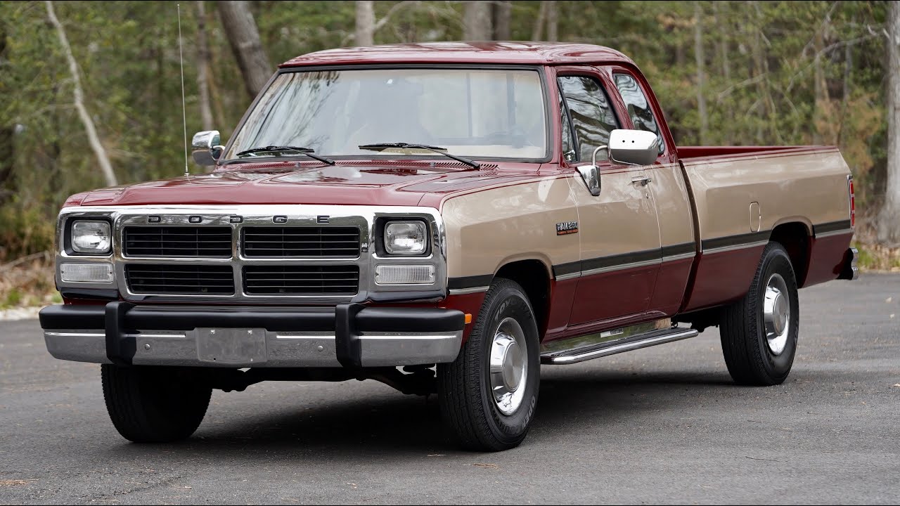 DAVIS AUTOSPORTS - 1993 DODGE RAM D250 W250 CUMMINS - 1OWNER - FOR SALE - YouTube