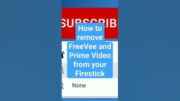 How to remove FreeVee and Prime Video from your Firestick. #firestick