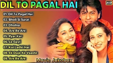 ❤️💞Dil to pagal hai l Audio jukebox l shahrukh khan l Madhuri Dixit l karisma Kapoor ,uttam Singh