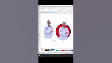 Photo in circle design coreldraw shorts #shortsvideo #shorts #tutorial