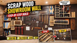 From Scrap Wood to Showroom Wall DIY French Cleat Tool Storage