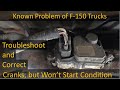 Correct Cranks, but Won’t Start Condition – Fuel Pump Drive Module for ’04 thru ’08 F-150
