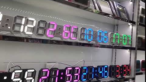 Digital Wall Modern 3D LED Clock for Home:Office