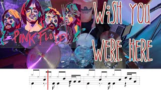 Video thumbnail of "Pink Floyd - Wish you were here | Drum cover with sheet music | Hugo Zerecero"