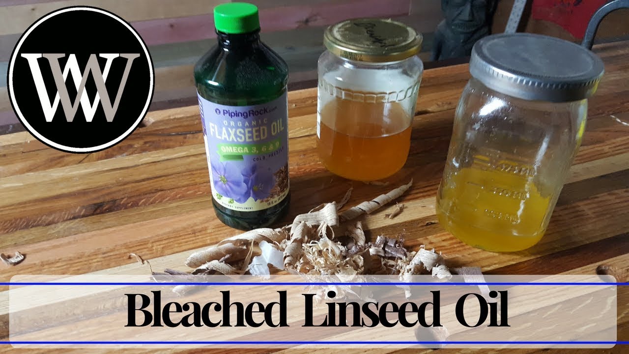 How to Make Bleached Linseed Oil I Hand Tool Woodworking Finish 