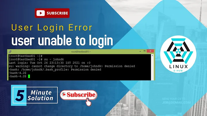 User Login Failed | User Unable to Login | Redhat Linux | RHEL8/Rocky Linux8/CentOS