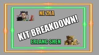 Ne Zha and Erlang shen FULL KIT BREAKDOWN! skills + exclusive artifacts LEAKED! || Watched of realms