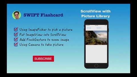 How to use ScrollView with Photo Library
