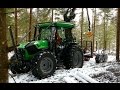 Skogsanpassad Deutz-Fahr 5090G med traktormonterad Mowi P25