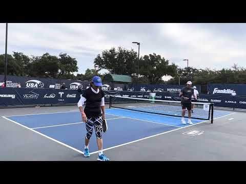 US OPEN PICKLEBALL 2023 JENNY MARCOS WITH MARK MILNER  MIXED DOUBLES SENIOR OPEN