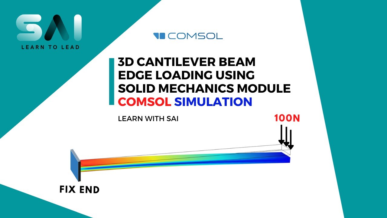comsol-tutorial-05-3d-cantilever-beam-simulation-solid-mechanics