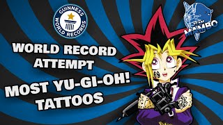 Most Yu-Gi-Oh Tattoos in the World World Record Attempt Team Mambo