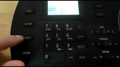 DAHUA NKB1000 HD CVI & IP & Analog Keyboard NVR bağlantısının üzerinden ptz bağlantı