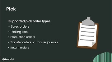 The Pick feature with Tasklet Mobile WMS in D365 Finance & Supply Chain