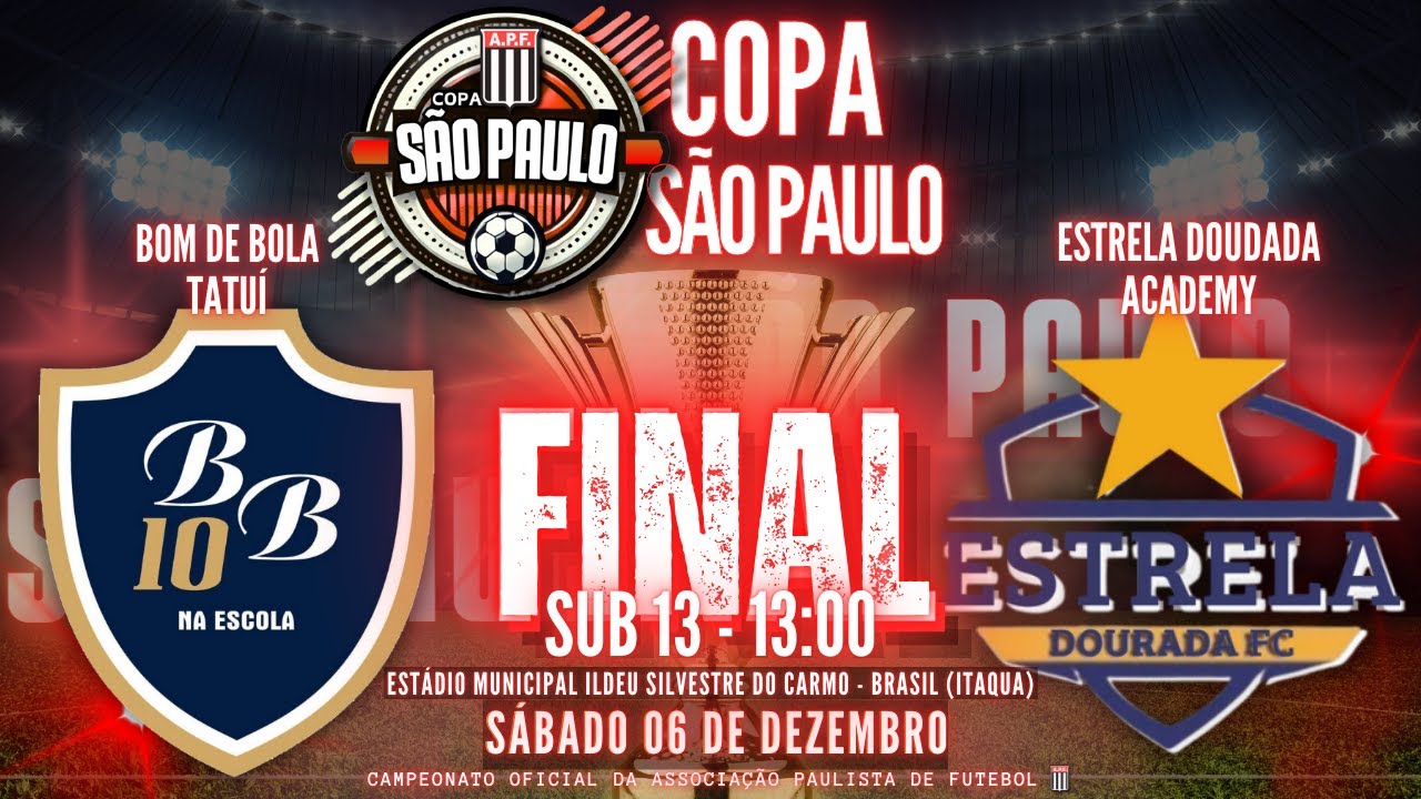 SUB-11/ BOM DE BOLA TATUÍ X ESTRELA DOURADA ACADEMY - GRANDE FINAL | 40ªCOPA SÃO PAULO 2025
