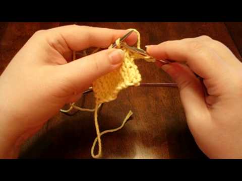 Purling and Knitting (Combined) - Knitting, Lesson 2 - YouTube