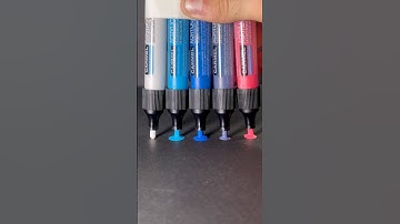 Let’s Activate 5 Tones of Acrylic Paint Markers! 😍✨🎨 #asmr #art #artsupplies