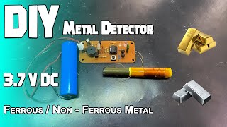 : DIY Metal Detector |DIY pin pointer | Can also distinguish between Ferrous and Non-Ferrous Metal