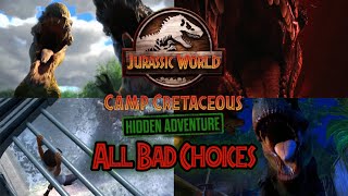 All Bad Choices in Jurassic World Camp Cretaceous: Hidden Adventure screenshot 1