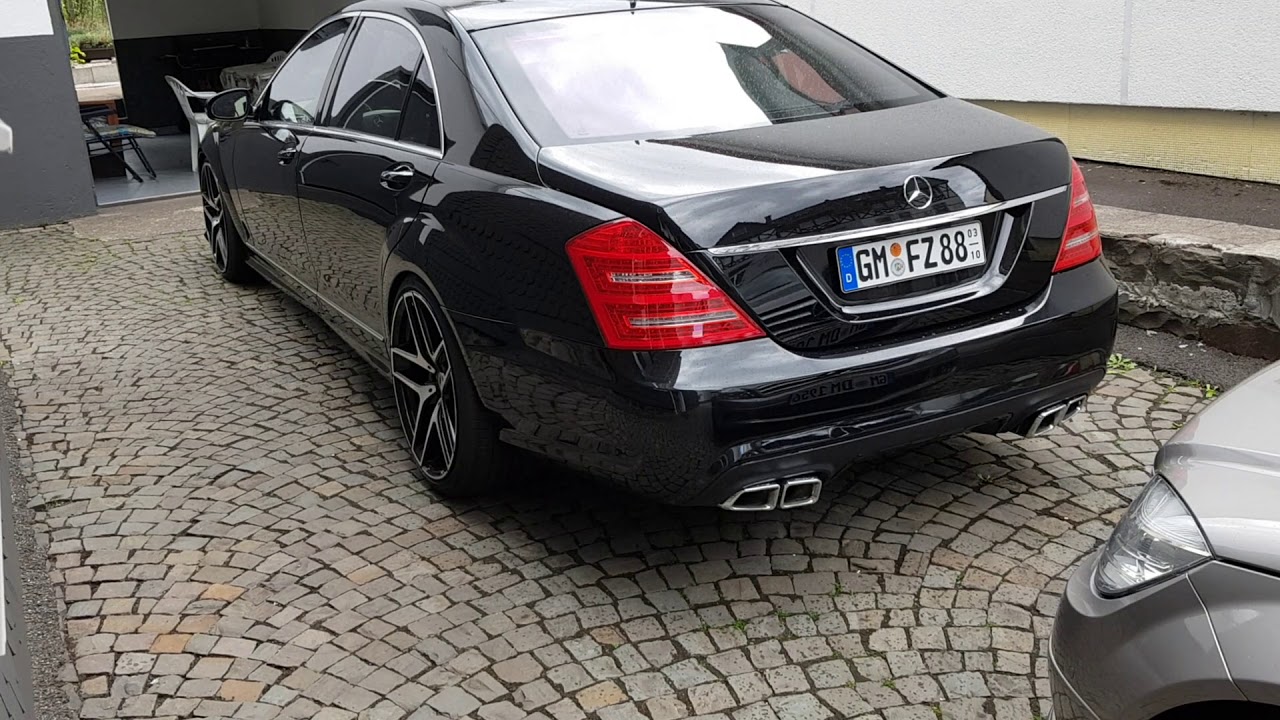 Mercedes S500 5.5L AMG Exhaust Cold Start - YouTube