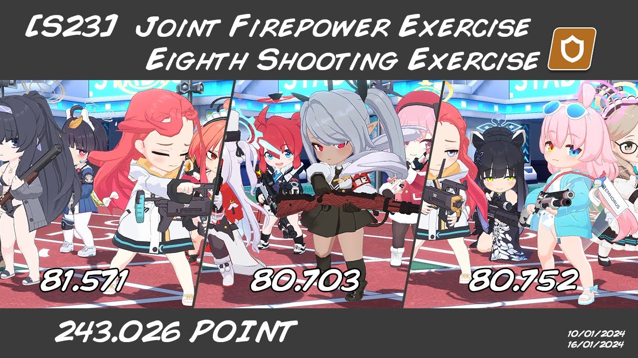 [Blue Archive] Joint Firepower Exercise - Eighth Shooting Exercise - Season 23