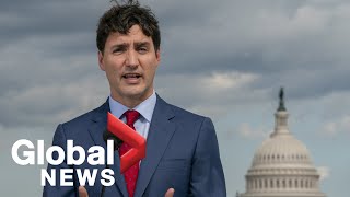 Trudeau holds press conference after Trump meeting