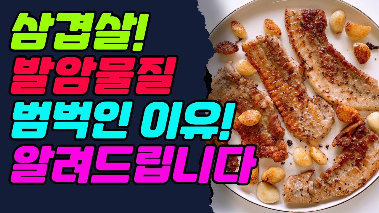 삼겹살! 발암물질 범벅인 이유! 알려드립니다