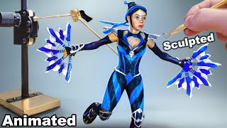 I Sculpted KITANA from Mortal Kombat in Clay and Animated Her in Stop Motion!