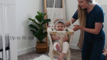 Organic Macrame Baby Swing