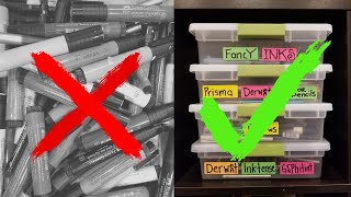 BEST TIPS for STORING and ORGANIZING your ART SUPPLIES!