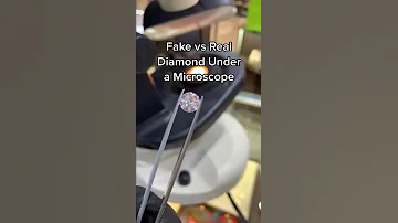 FAKE Vs REAL Diamond Under A Microscope 