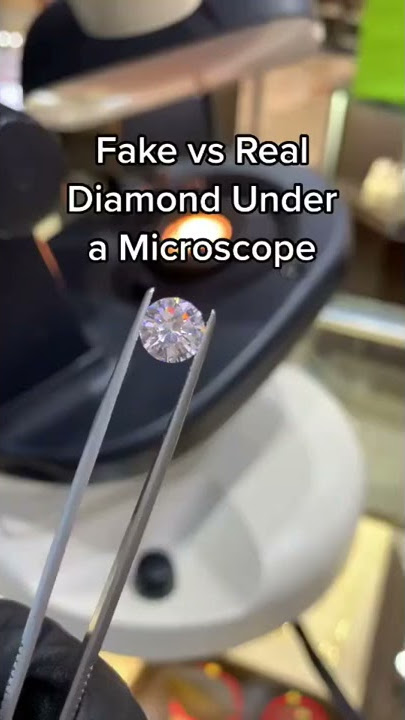 💎 FAKE vs REAL Diamond Under a Microscope!
