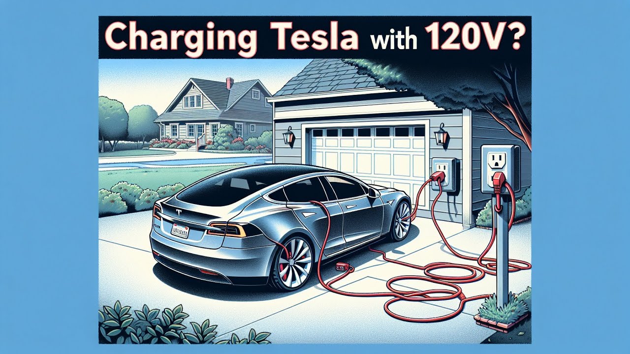 Tesla Model S Charge with an Extension Cord (120v) - YouTube