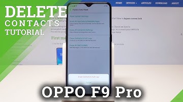 How to Reset Call History in OPPO F9 Pro - Delete Contacts