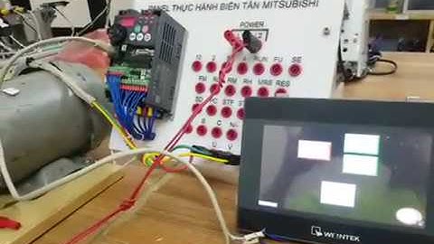 Biến tần bài 2: Kết nối HMI Weitek với biến tần E700 qua Modbus RTU [ATVN]