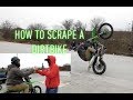 teaching him how to scrape a dirtbike! (dirtbike wheelies)