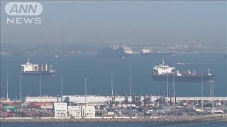巣ごもり需要・・・LA沖合にコンテナ船など50隻“渋滞”(2021年2月21日)