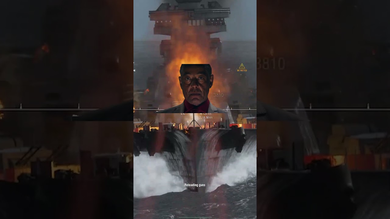 HE LOOKS SO ANGRY! #shorts #gaming #worldofwarships #twitch #moments #live #funny #memes #comedy