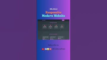 Responsive Modern website with html, css and js